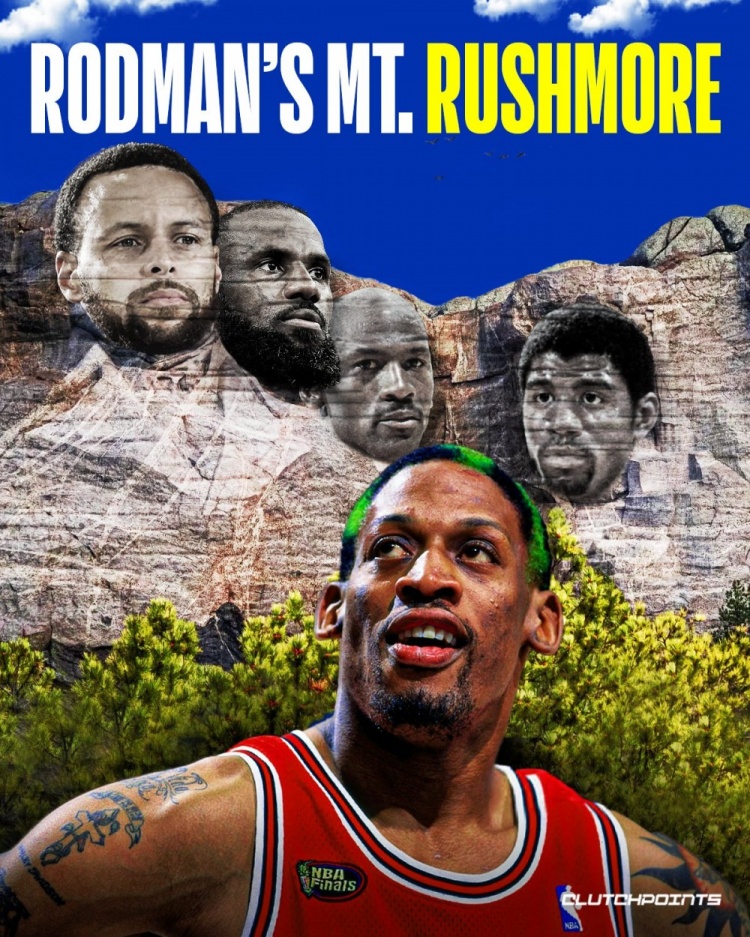 开云下载网址-你认同吗？罗德曼分享他的总统山人选：乔詹库&amp;魔术师！