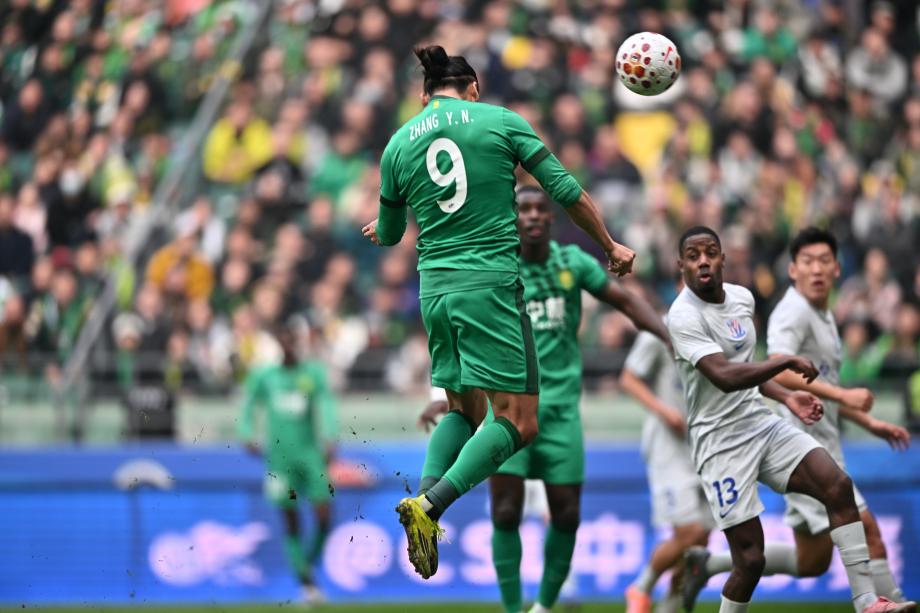 开云在线直播-中超-张玉宁破门陈晋一进球 北京国安战平上海申花